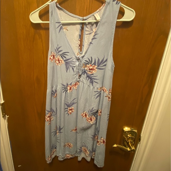 Blue Floral Xhilaration Sundress/Coverup - Picture 1 of 3